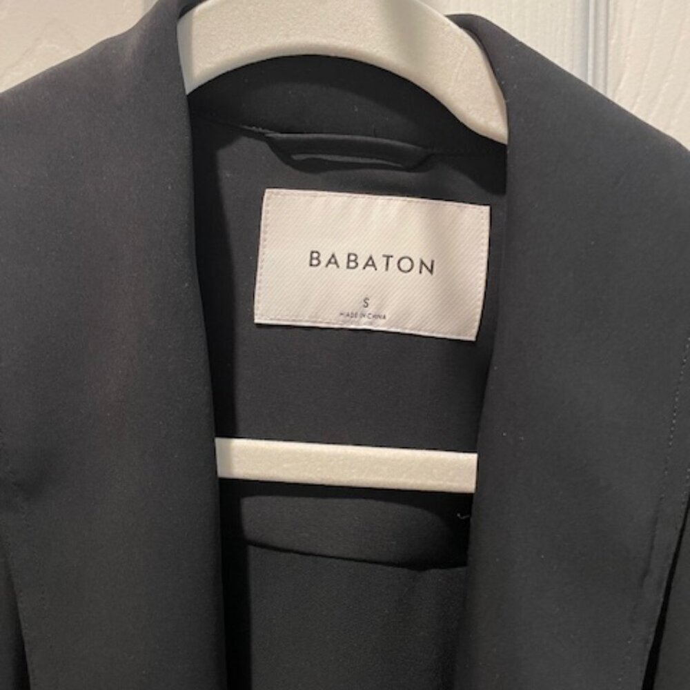 Aritzia Babaton Black Kahlo Robe Mid Jacket Size Small - Picture 5 of 10